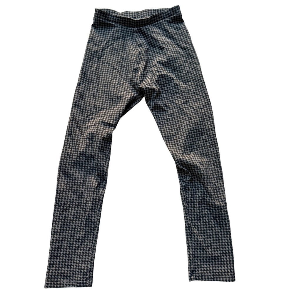 Zara Leggings Brown Black Houndstoop Elastic Waist Kids Size 8